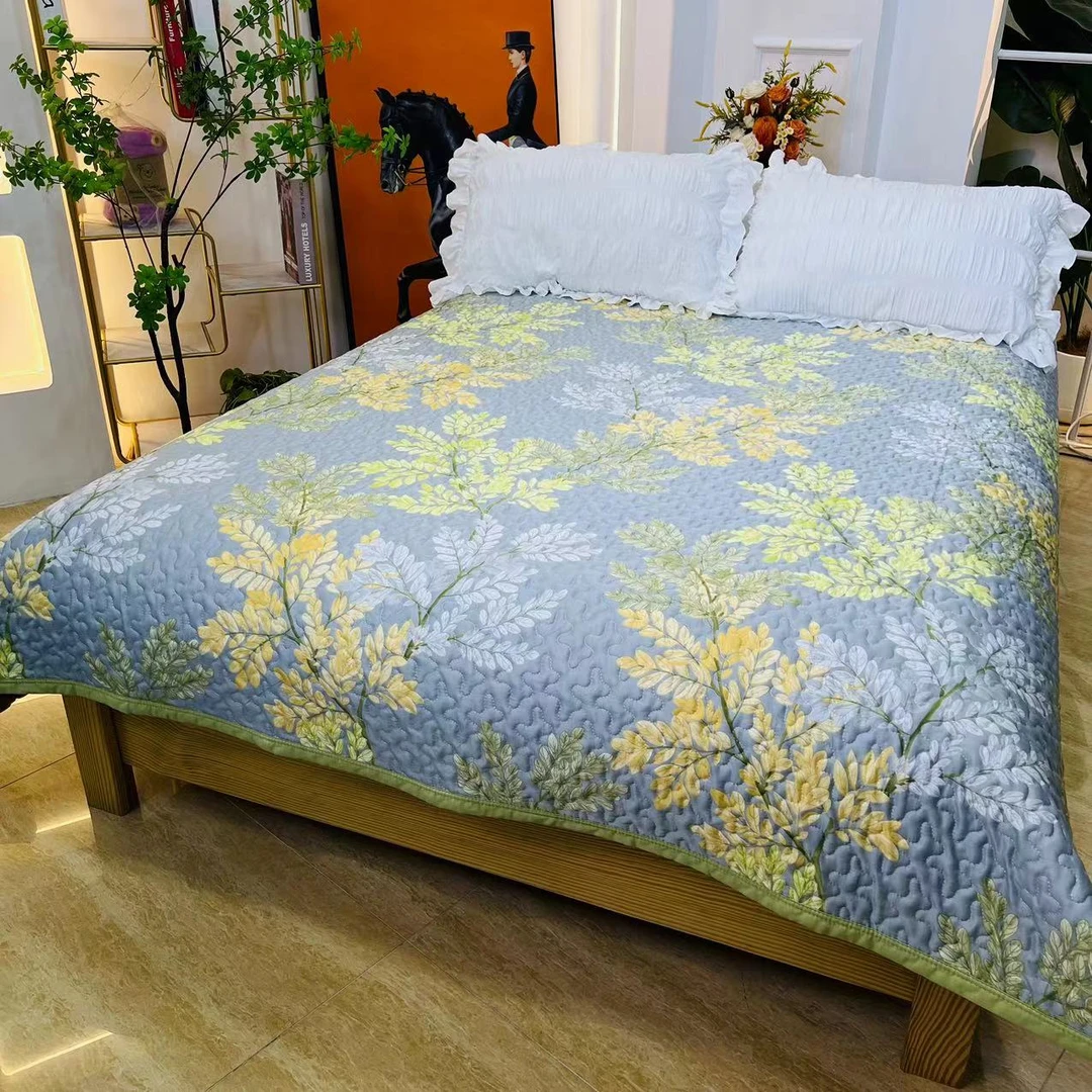 【金枝玉叶】 夏季凉感丝床盖亲肤带凉感双面 绗缝 床盖-S