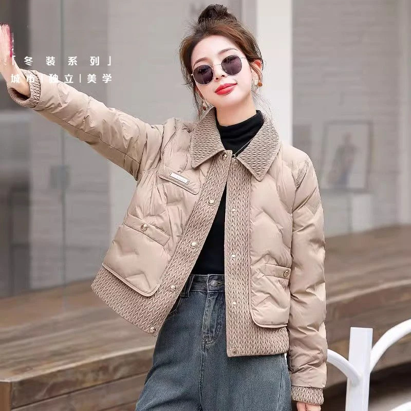 波司澄羽绒服轻薄羽绒服女短款2023年新款小香风高级感欧货时尚显