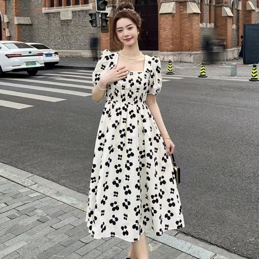 SG【圣格瑞拉】夏季超显瘦连衣裙碎花时尚长裙S414L2031商场同款