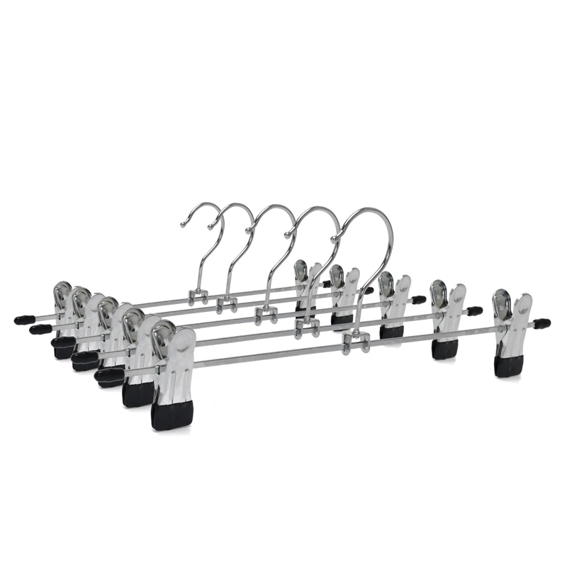 金属浸塑裤架防滑铁线裤夹不锈钢夹子可移动伸缩裙夹无痕裤挂架子