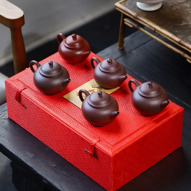 【一套五只】现货：水平壶150c 四号/五号井底槽清/特拼/深井/大红袍