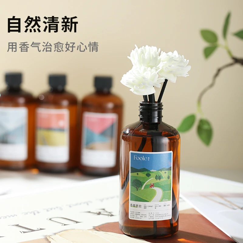 家用栀子花香薰精油舒适卧室卫生间客厅办香氛酒店房间