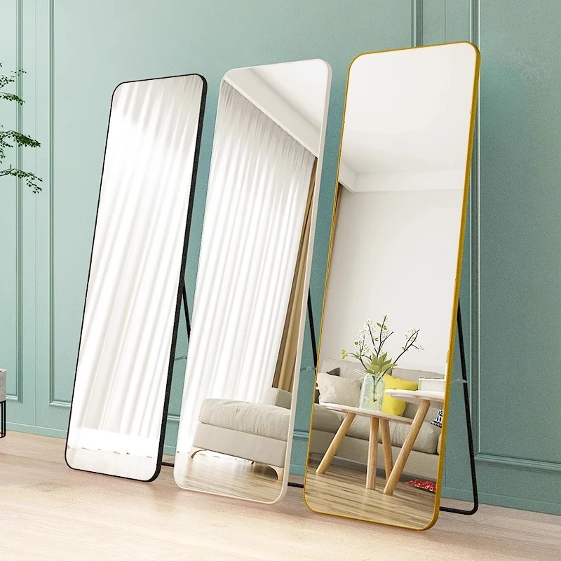 全身镜穿衣落地镜子女生卧室化妆小型家用立体等身壁挂贴墙试衣镜