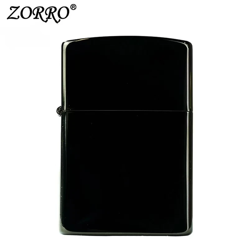 佐罗原装蓝冰幻彩黑冰光板防风煤油打火机镜面潮节日礼物送男友