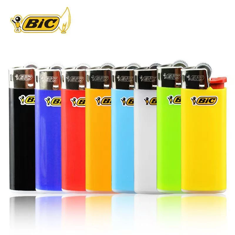 正品进口比克J3J5一次性创意塑料打火机创意砂轮个性尼龙防爆火机