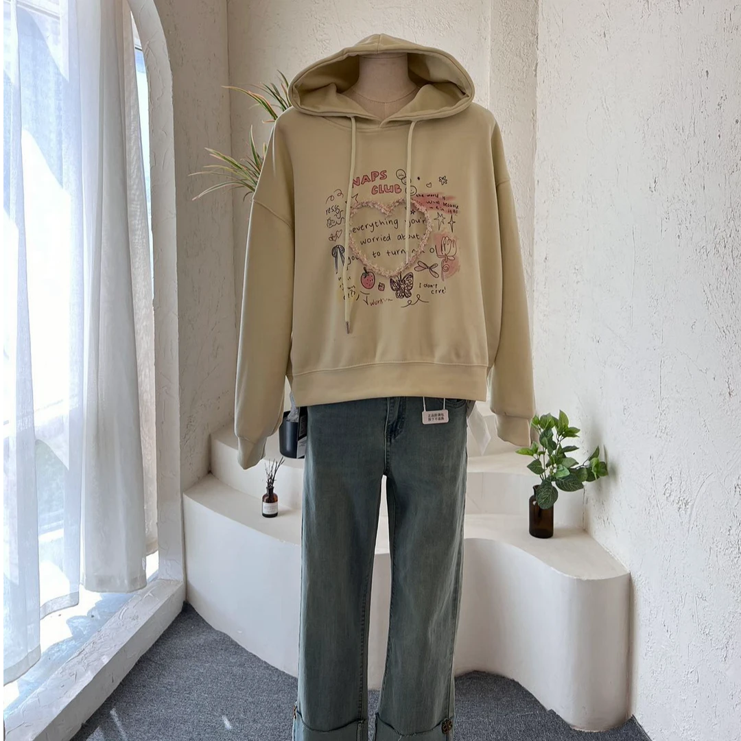 【雪儿专属】新疆包邮-3937#女款时尚休闲百搭卫衣