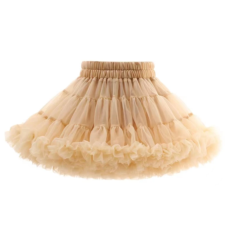 【暖杏色】半身TUTU裙小萝莉儿童生日演出蓬蓬裙公主裙