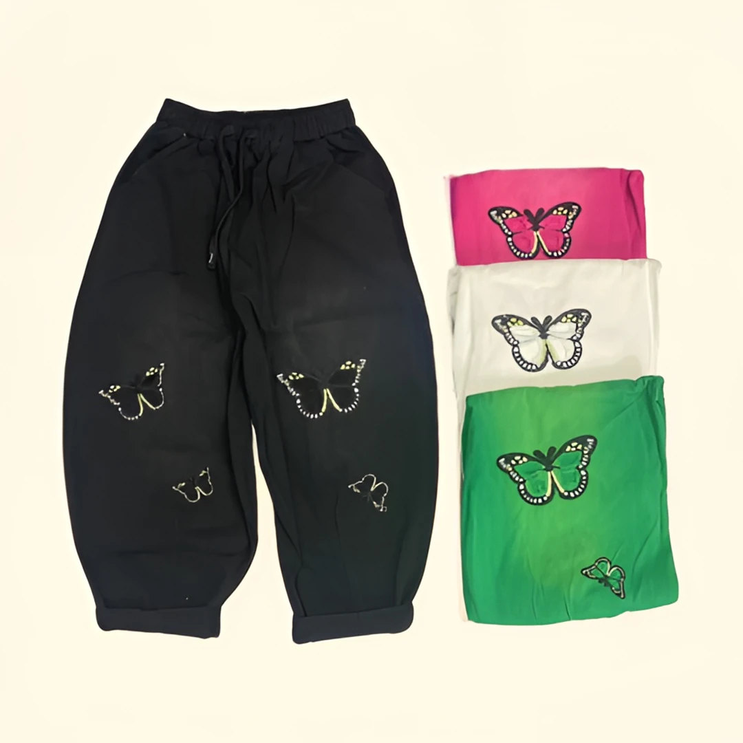 8664（飞儿同款）牛仔裤蝴蝶休闲