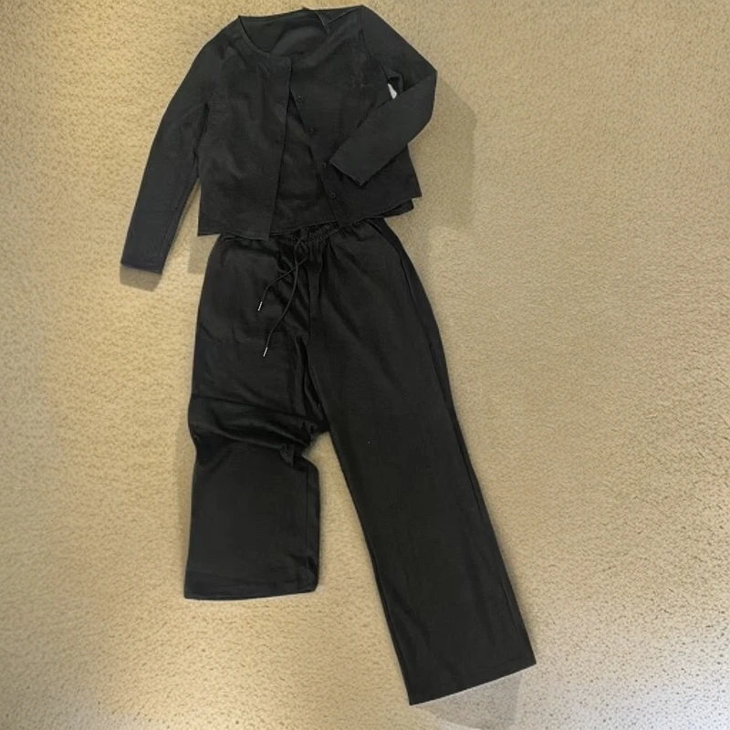 668（飞儿同款)吊带套装女款时尚网红三件套