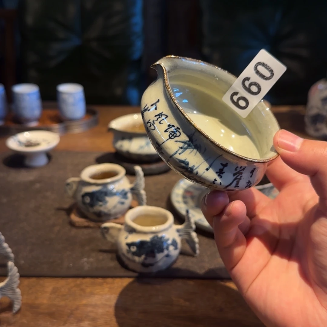 杯卜算子公道景德镇手作器物