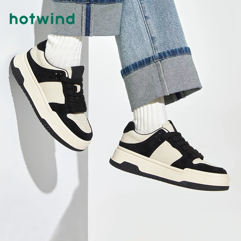 热风2024年春季新款女士时尚休闲鞋H13W4505