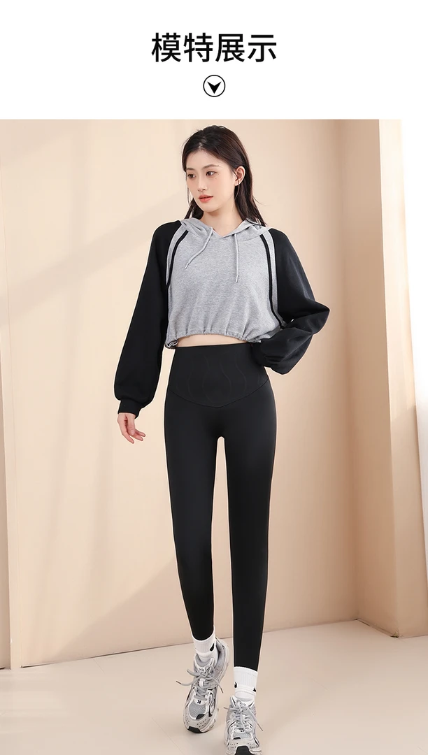 新款儿童加绒成人鲨鱼裤