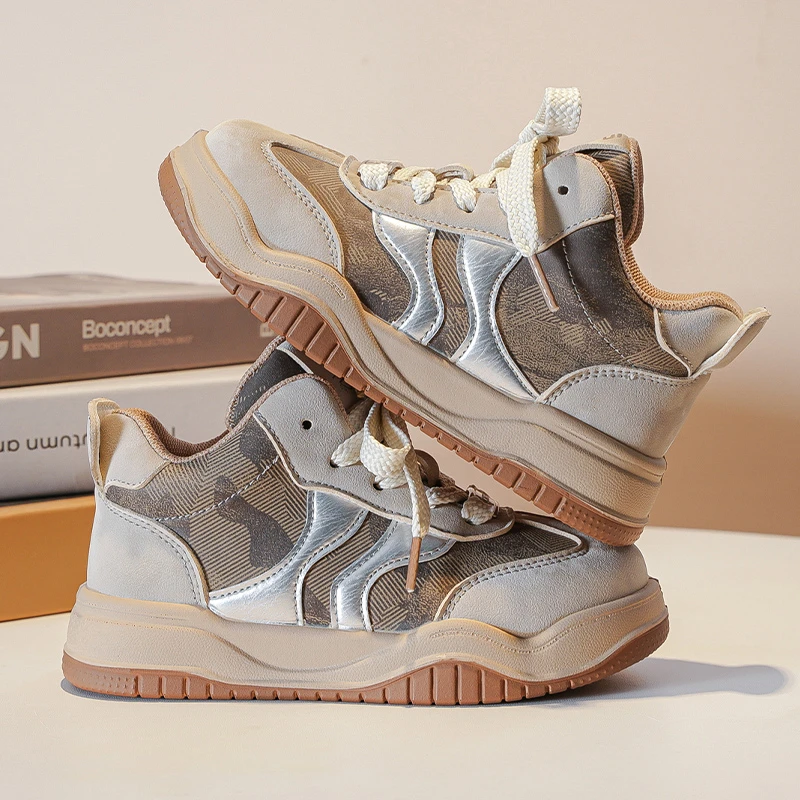 儿童运动鞋2024年秋冬新款男童防滑耐磨潮鞋中大童时尚百搭小板鞋