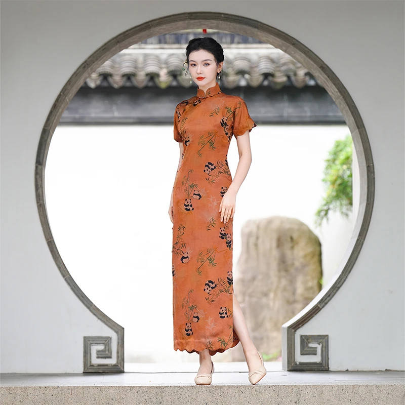 「大业有成」丽古龙中国风复古气质高端原创古法全开襟汉服送考旗袍