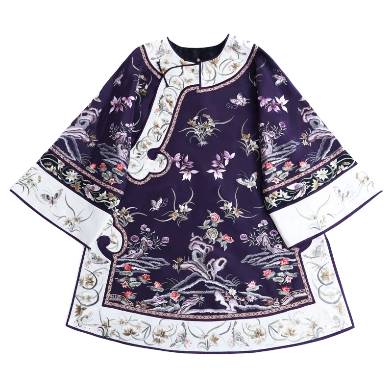 「景福」乐锦坊复古中国风手工原创设计感百搭刺绣国潮女装汉服上衣