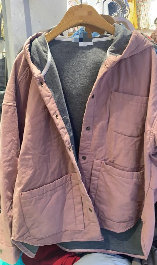 【奈野喜】韩国东大门正品 /ha大口袋连帽外套2836 【NO退NO换】