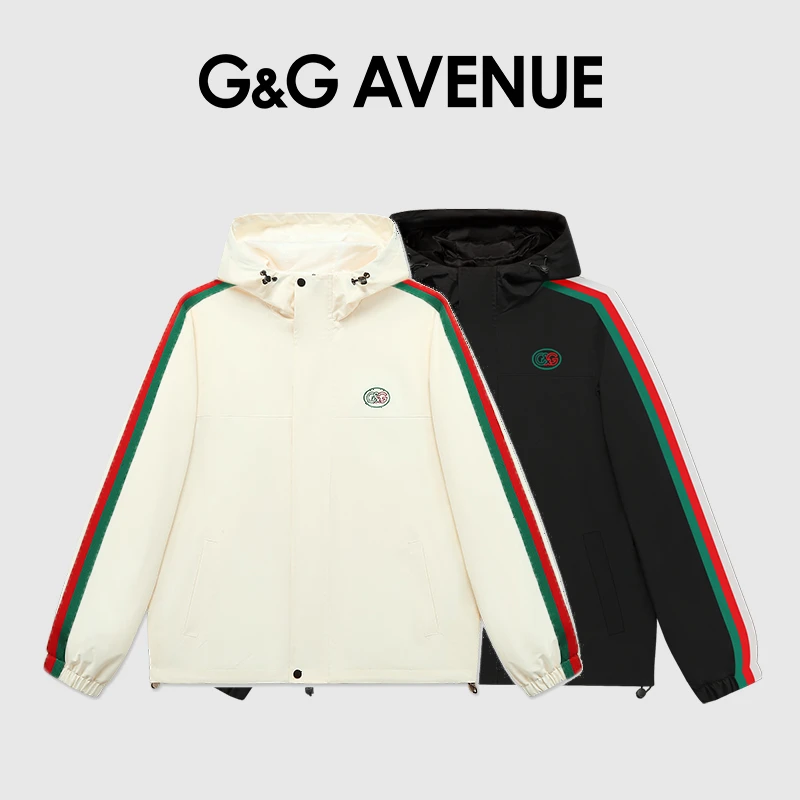 G&G AVENUE秋冬季外套男款男士帅气高档休闲连帽夹克男GJ23232008