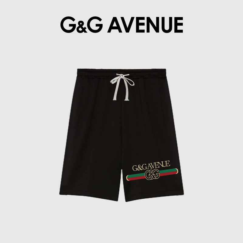 法国G&G AVENUE轻奢潮牌夏季五分裤休闲短裤男女同款-GK2311007