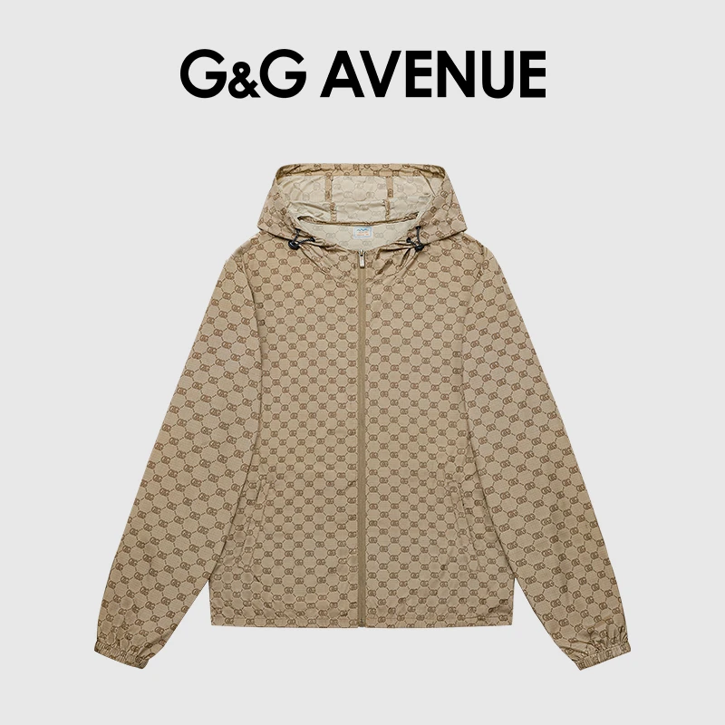 法国G&G AVENUE轻奢潮牌满印皮肤衣男女同款外套-GHP23121001