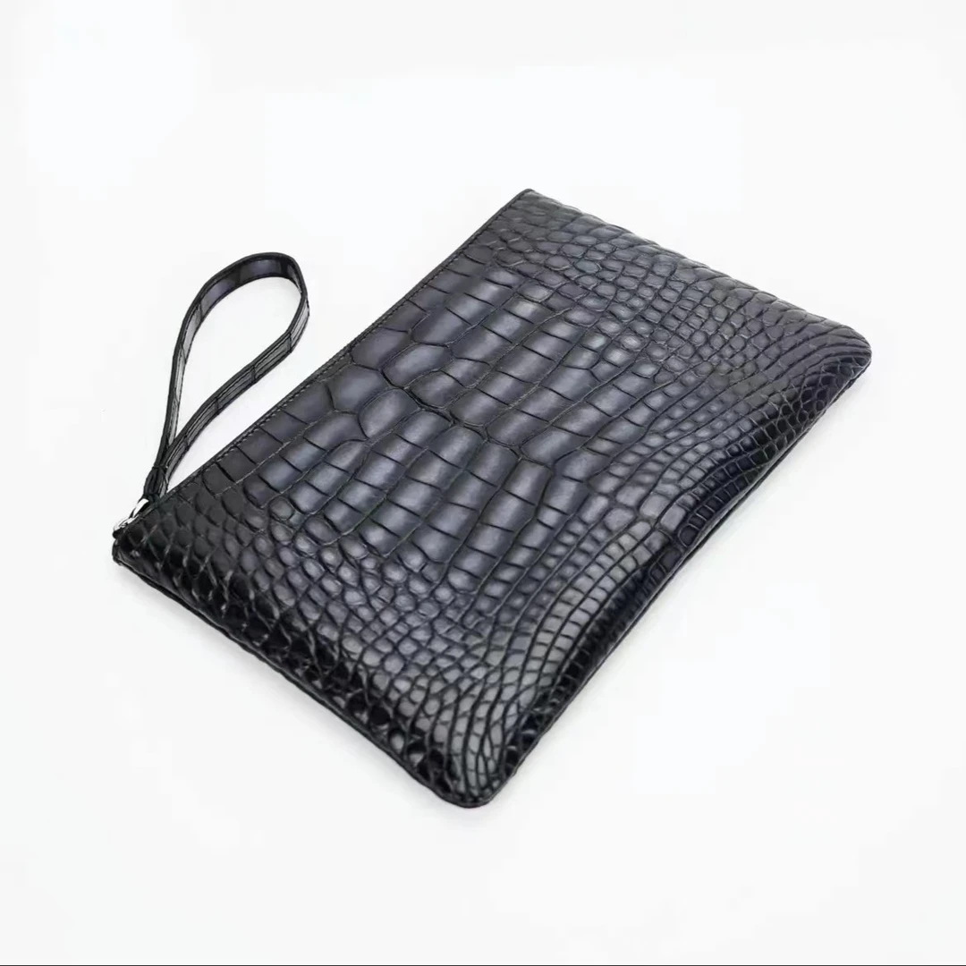 【古渲】男士手拿包鳄鱼皮擦色夹包时尚老板包休闲【GX368】