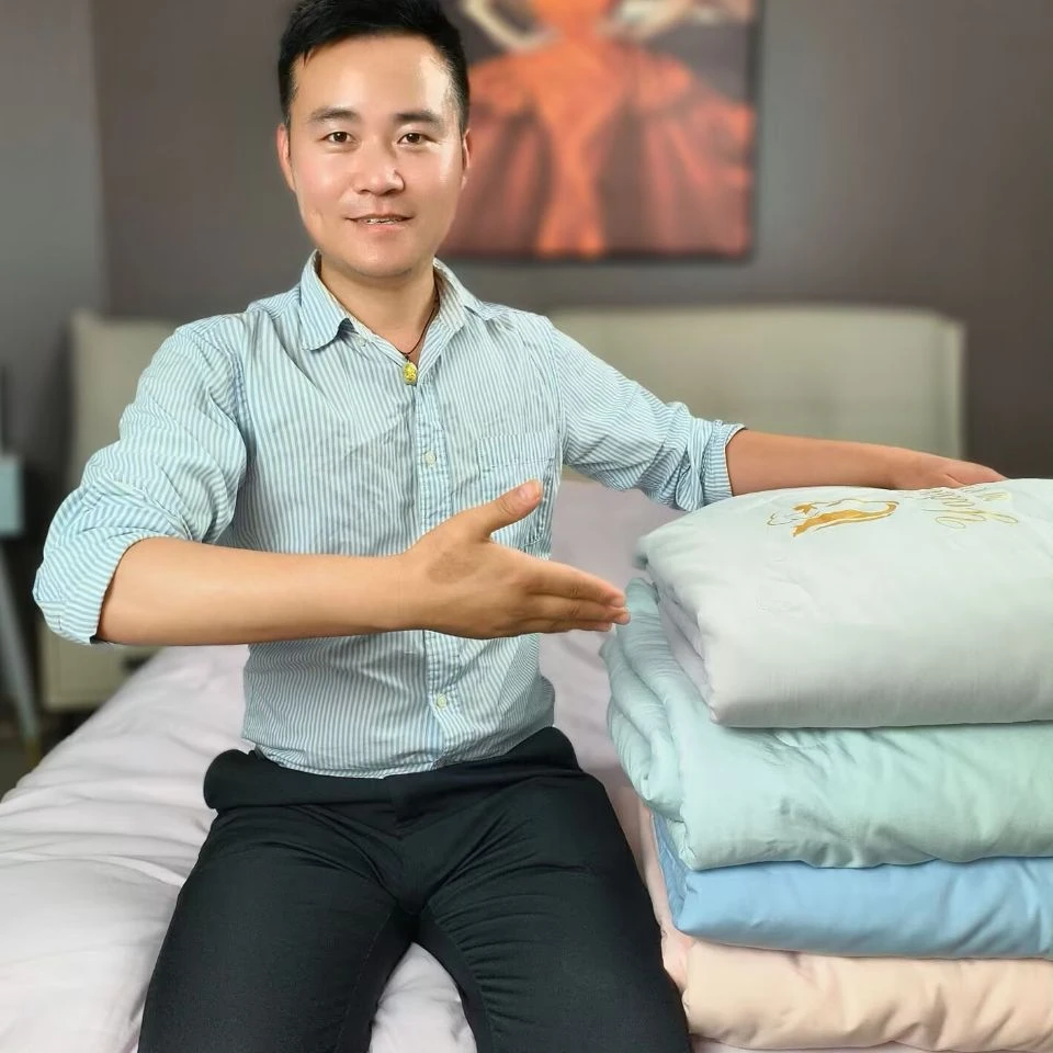 娅黛丝水洗棉母婴夏凉被 空调被 可机洗水洗单人双人被芯