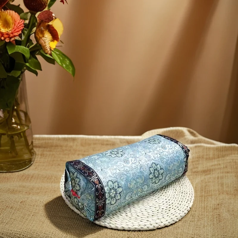 酸枣壳荞麦枕缎面方枕护颈可拆洗送父母送朋友硬枕酸枣壳枕头家用