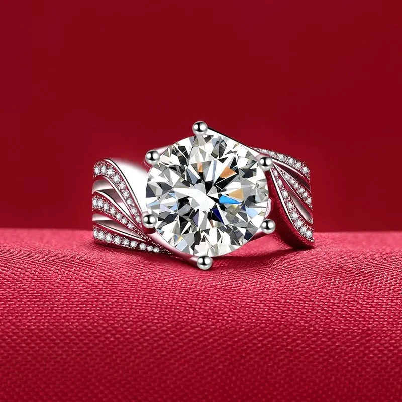 铜合金合成锆石戒指 轻奢气质百搭三生三世优雅戒指-2649