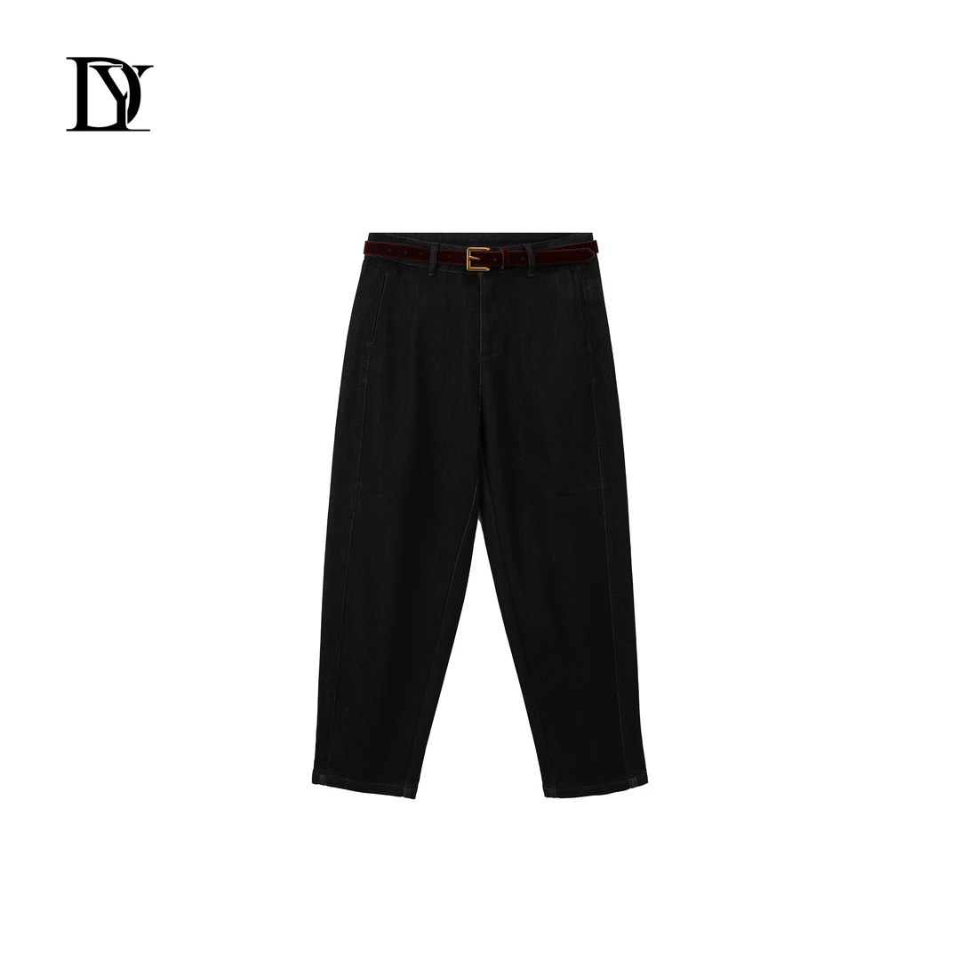 大缘·缘本【半棠】时尚显瘦磨毛保暖九分裤小脚裤DY2299