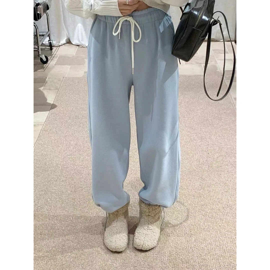 【仙仙推荐】韩系加绒阔腿休闲裤1012