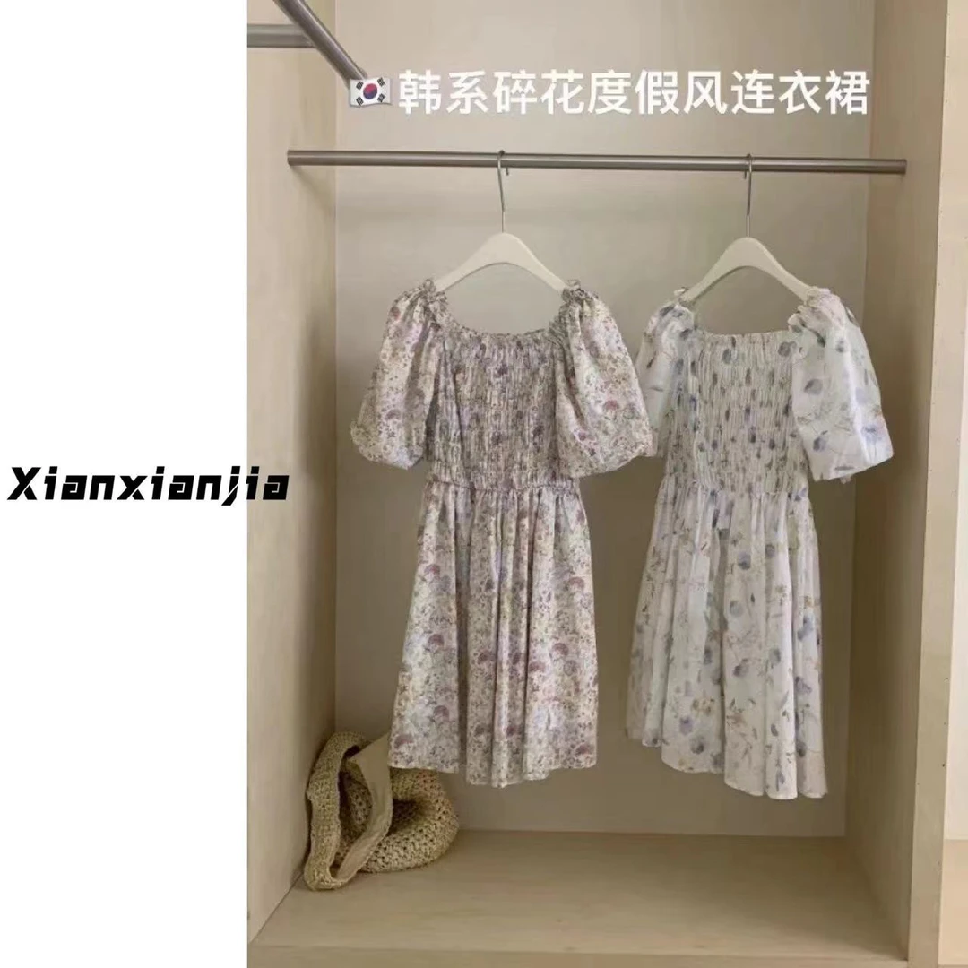 【仙仙推荐】韩系碎花连衣裙513