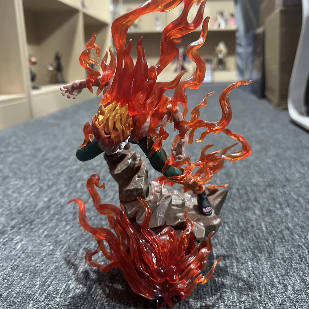 火影忍者手办 十年百忍夜凯模型 死门迈特凯GK摆件 可发光盒装