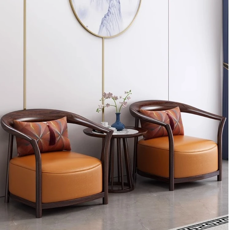 【圈椅】乌金实木太师椅沙发椅书房休闲椅家用客厅酒店围椅新中式