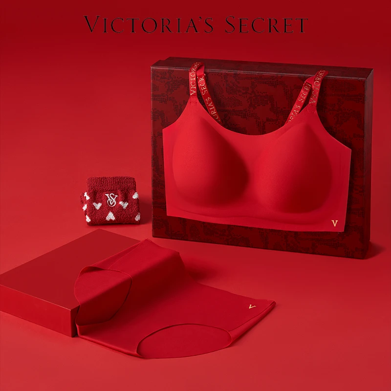 【粉丝专享】维密 果冻条背心式内衣软支撑文胸套装红运礼盒24秋冬