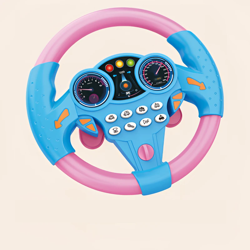 儿童副驾驶汽车方向盘玩具宝宝仿真模拟车载后座开车婴儿早教礼物