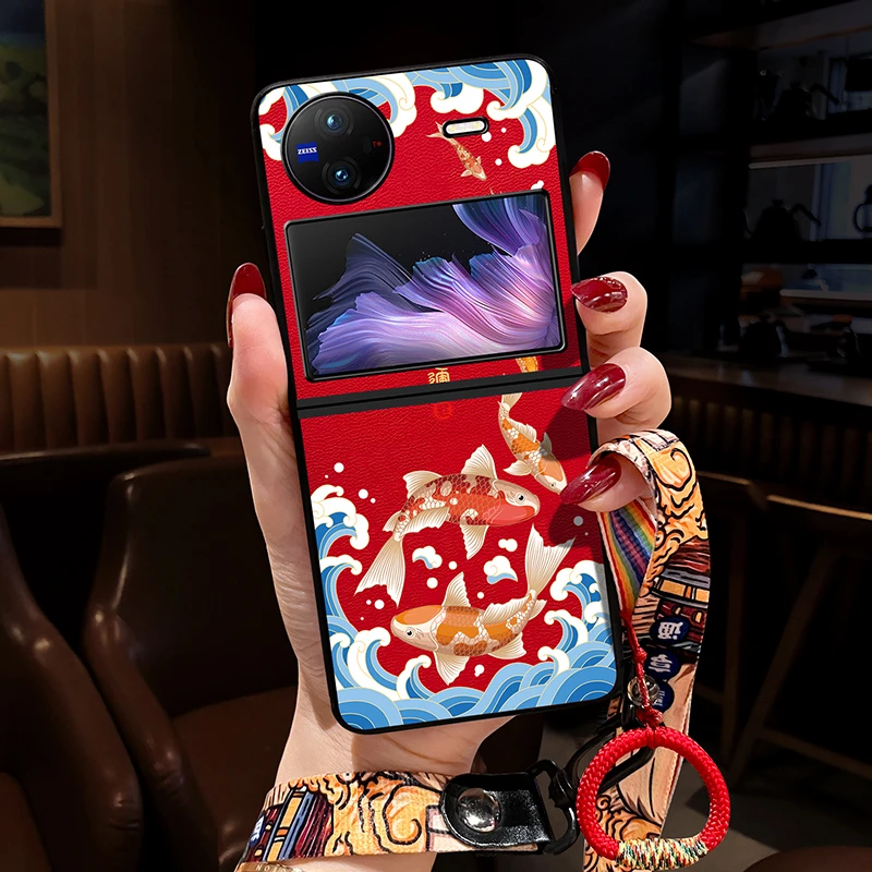 新年中国风如意vivoXFlip手机壳XFlip保护套vivoxflip折叠屏防摔