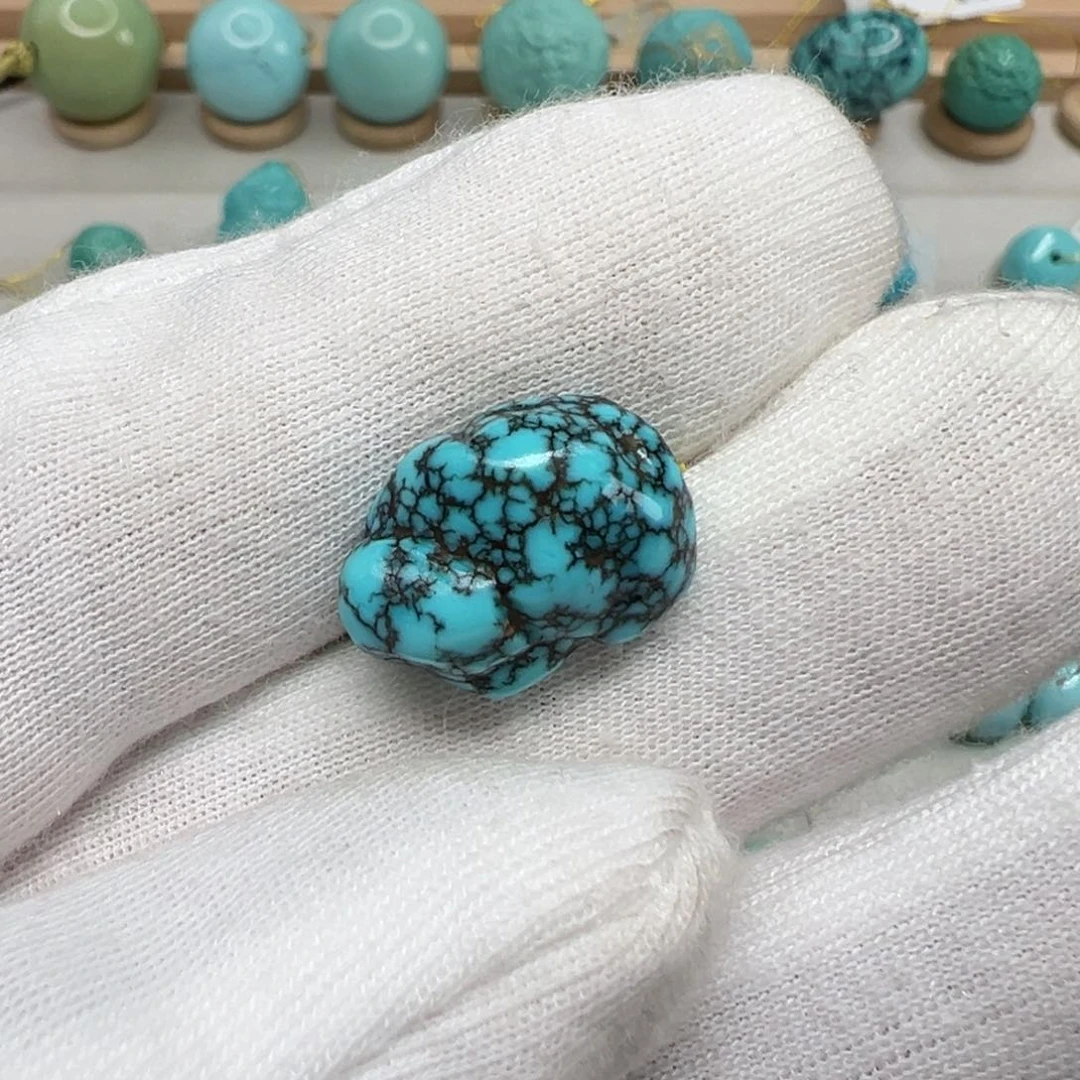 绿松石水草纹未镶嵌