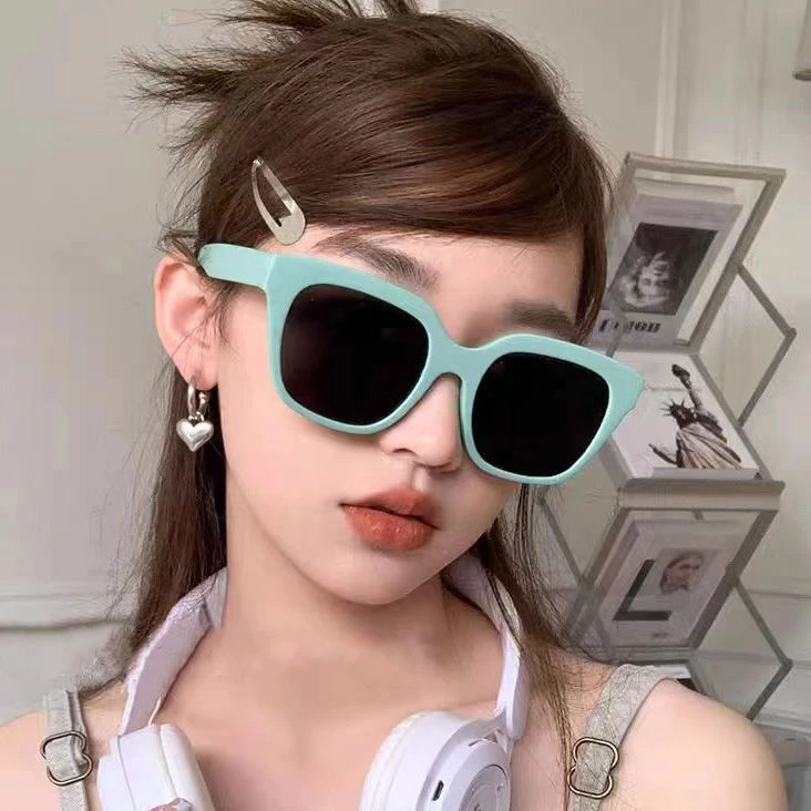 多巴胺女孩太阳眼镜女彩色太阳眼镜夏防晒抗UV时尚穿搭氛围感显脸