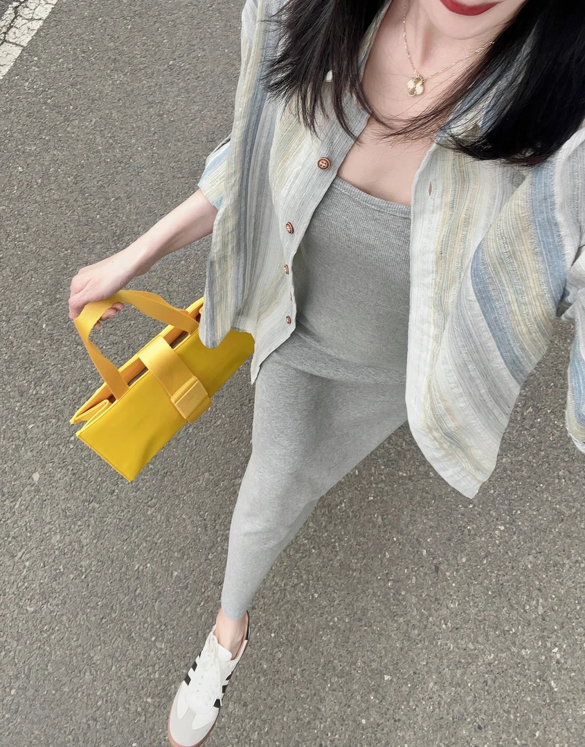 条纹防晒衬衫外套女春秋薄款法式高级感长袖衬衣开衫上衣休闲