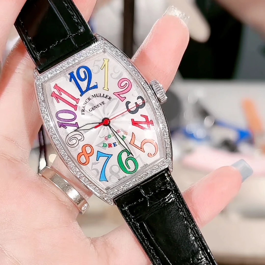 99新 Franck Muller/法兰克穆勒 5851彩字白盘腕表原钻/WHT023209
