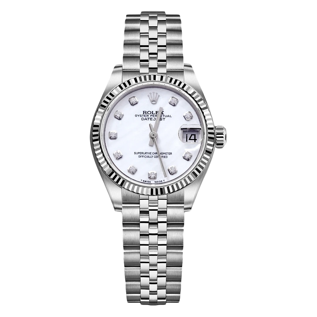 99新 Rolex/劳力士 68274白贝母腕表/后钻时尚/WHP030673女士