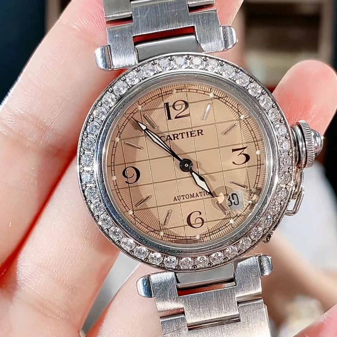99新 Cartier/卡地亚 帕莎系列W31024M7腕表/精钢后钻/WHP005828