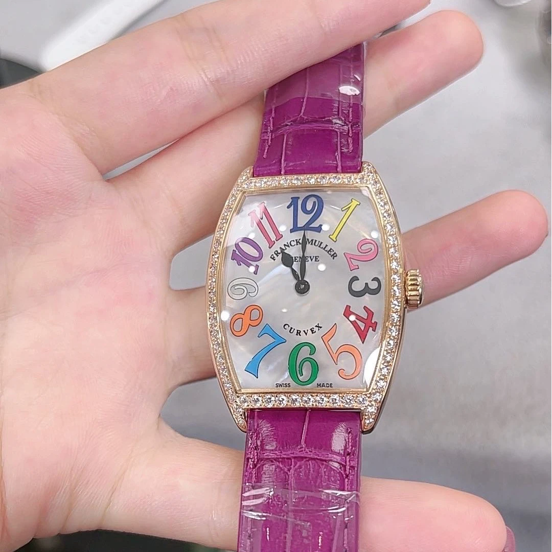99新 Franck Muller/法兰克穆勒 2852白贝母盘原钻女表/WHT023393