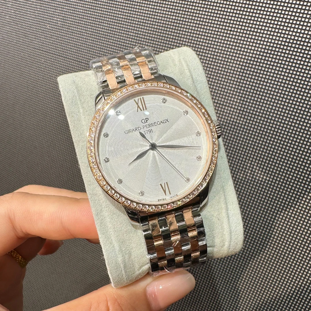 99新 Girard- Perregaux/芝柏表 1966系列36MM原钻女表/WHT024699