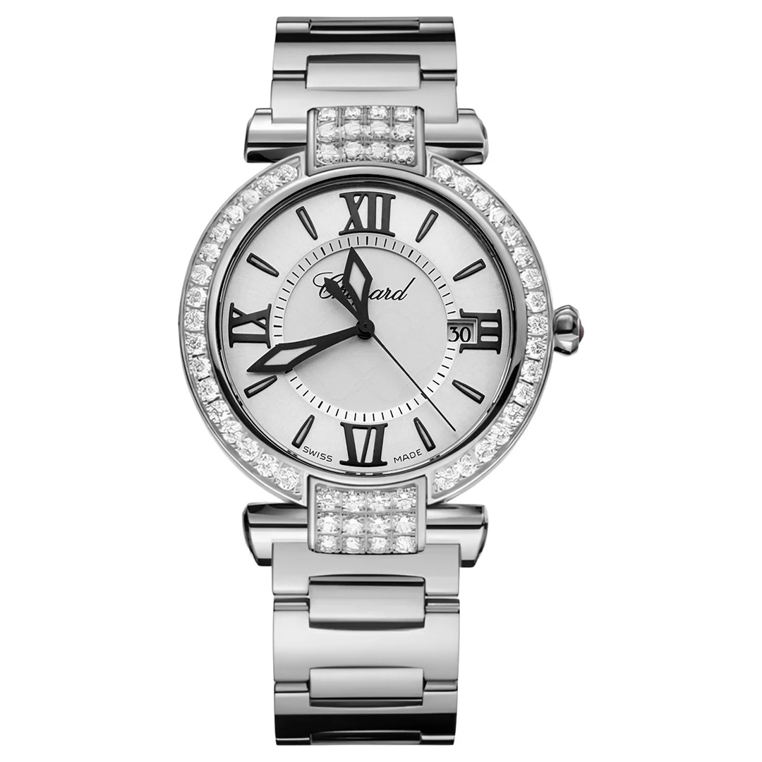 99新 Chopard/萧邦 388532-3002石英机芯36MM后钻女表/WHT020848