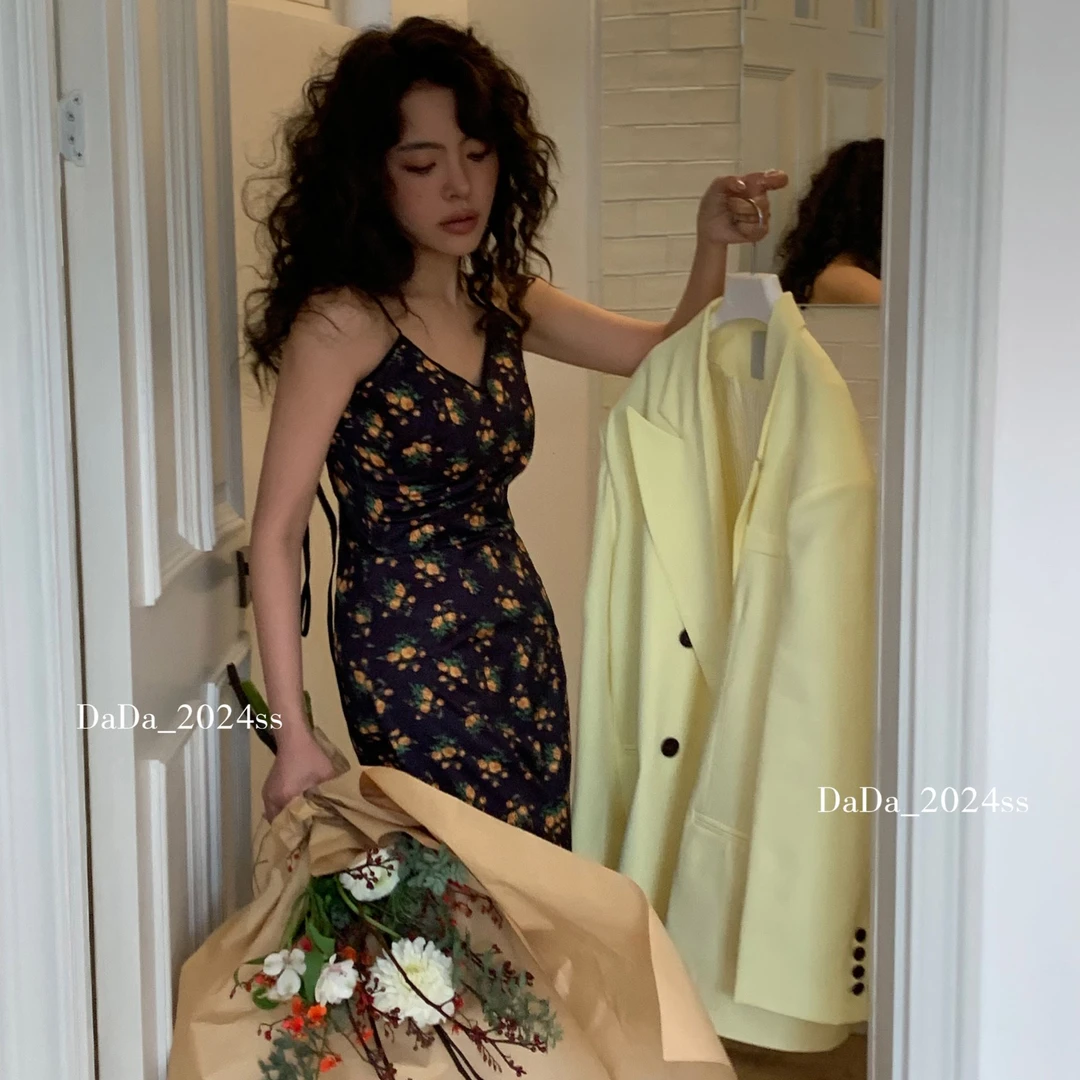 NO退NO换 DaDa 碎花吊带 连衣裙 9083