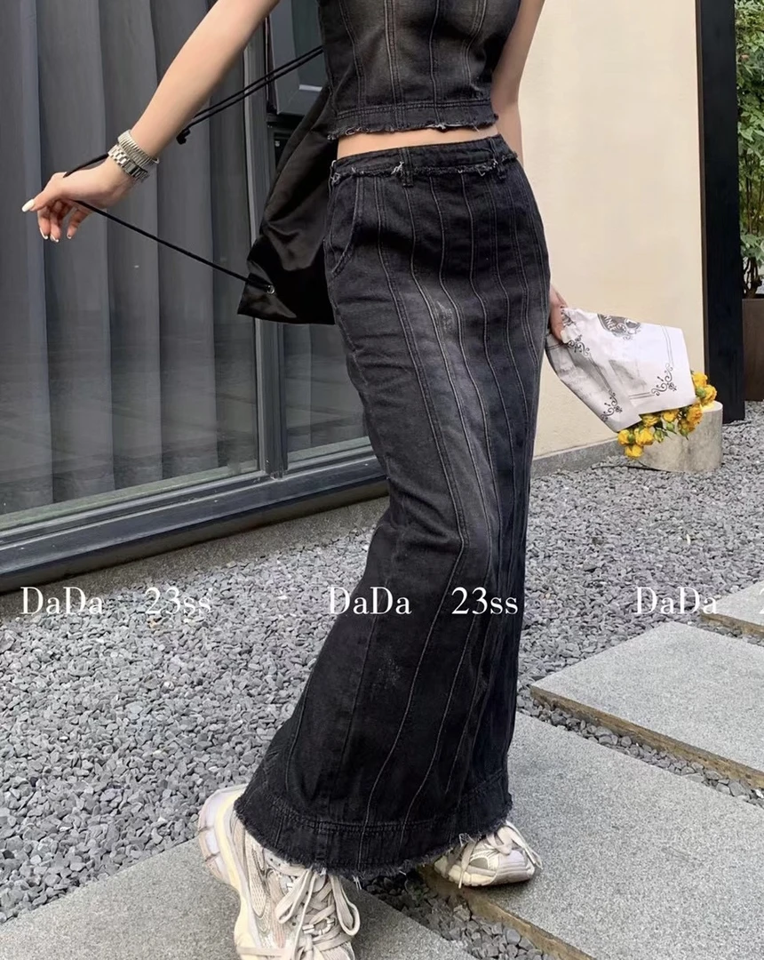 No退No换 DaDa牛仔半身裙1019-1