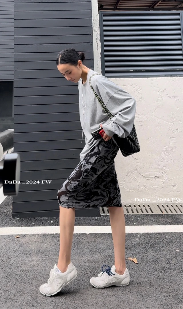 NO退NO换 DaDa原创 绒感半身裙 9172