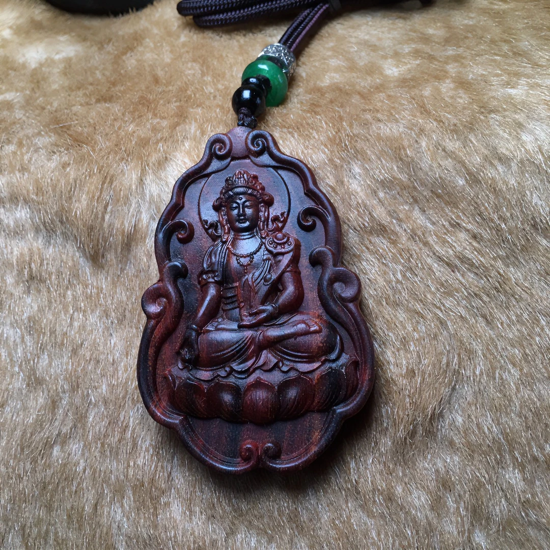 海南黄花梨 十二生肖 普贤菩萨 蛇的守护神 文玩好物