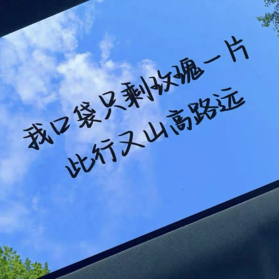 小尖尖歌词汽车贴纸我口袋只剩玫瑰一片此行又山高路远薛之谦1453
