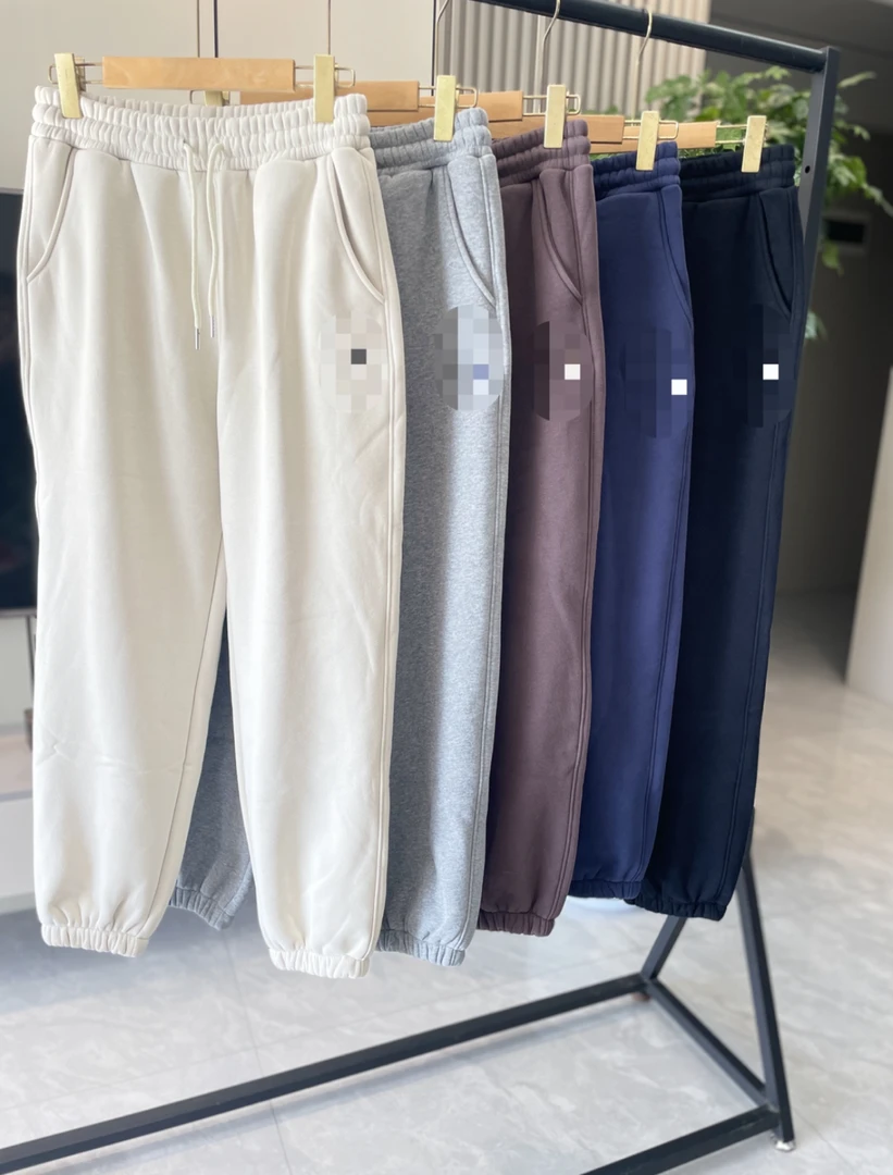 小马刺绣收脚加绒运动裤男女同款